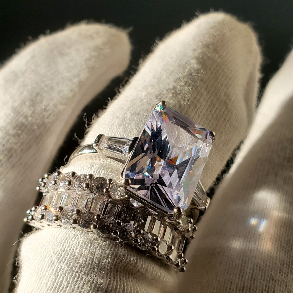 Two Beautiful Cocktail Rings size 8 - Picture 8 of 12